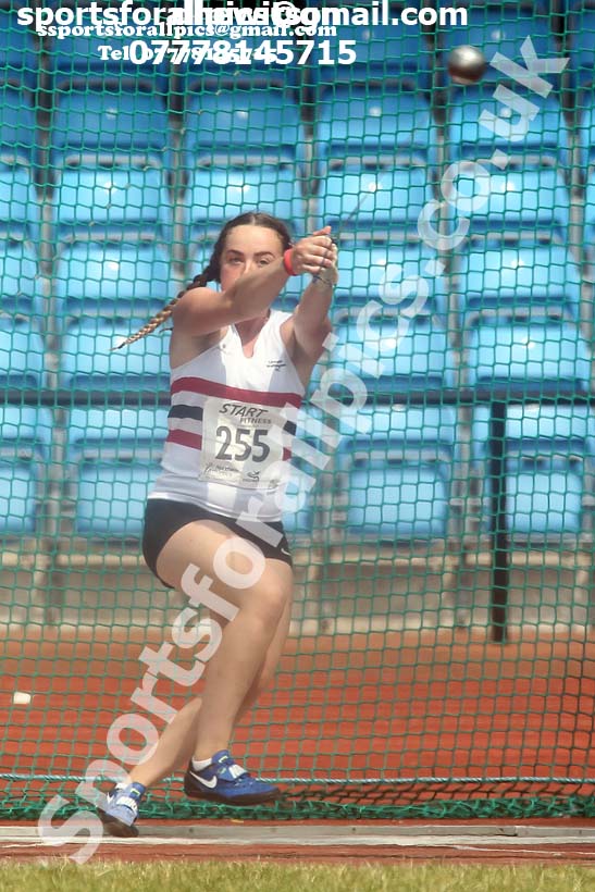 Womens under-20s hammer, Northern Senior and Under-20s Champs., Sports City, Manchester. Photo: David T. Hewitson/Sports for All Pics